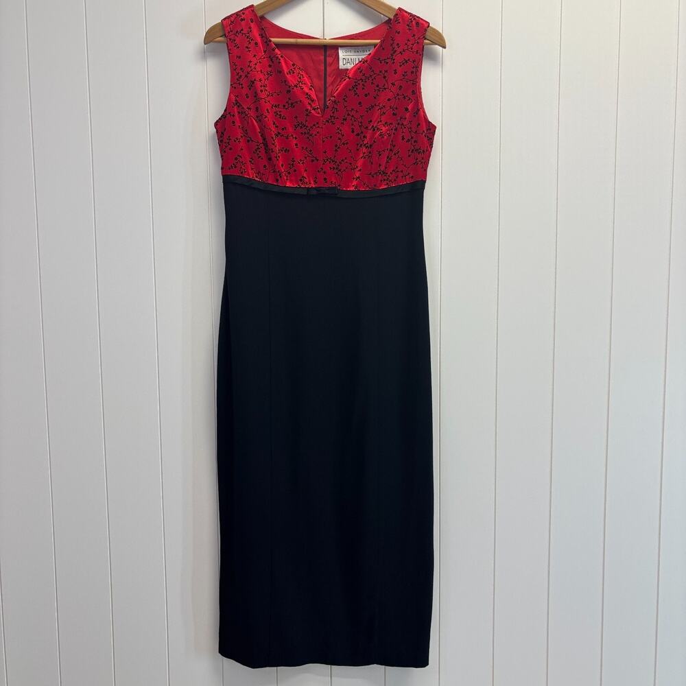 Vintage Lois Snyder Dani Max Glam Maxi Gown Size 8 Old Money Quiet Luxury‎ Event